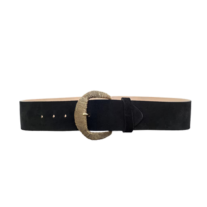 Roden Suede Belt Black - L'AGENCE