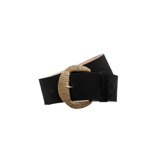 Roden Suede Belt Black - L'AGENCE