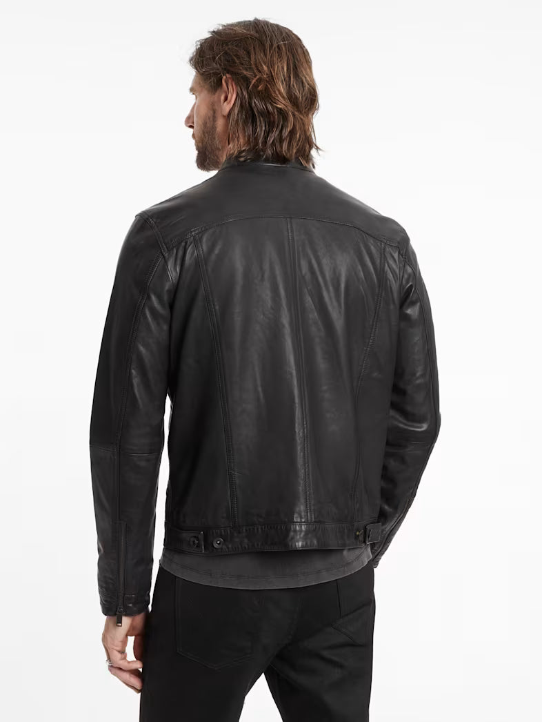 Brando Band Collar Jacket Black - John Varvatos