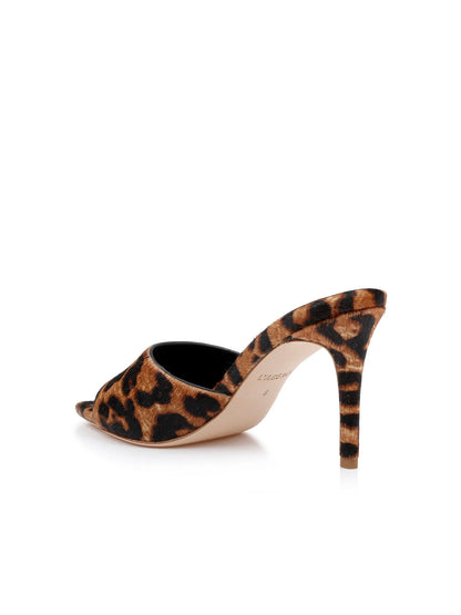 Lolita Open Toe Mule Natural Leopard Hair - L'AGENCE