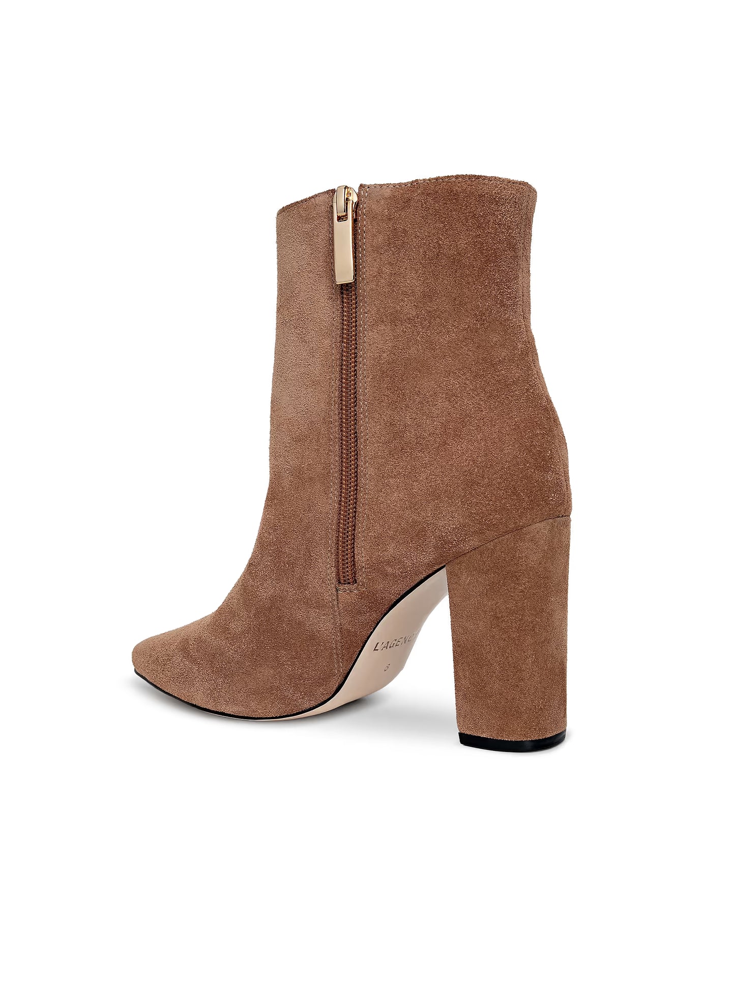 Theodora II Bootie Sand Suede - L'AGENCE