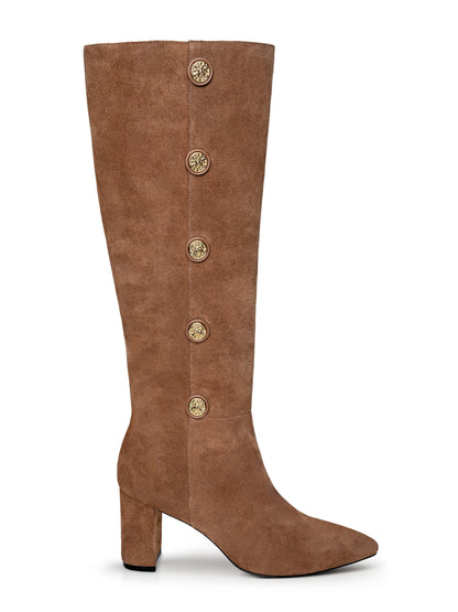 Octavie Knee-High Boot Sand Suede - L'AGENCE