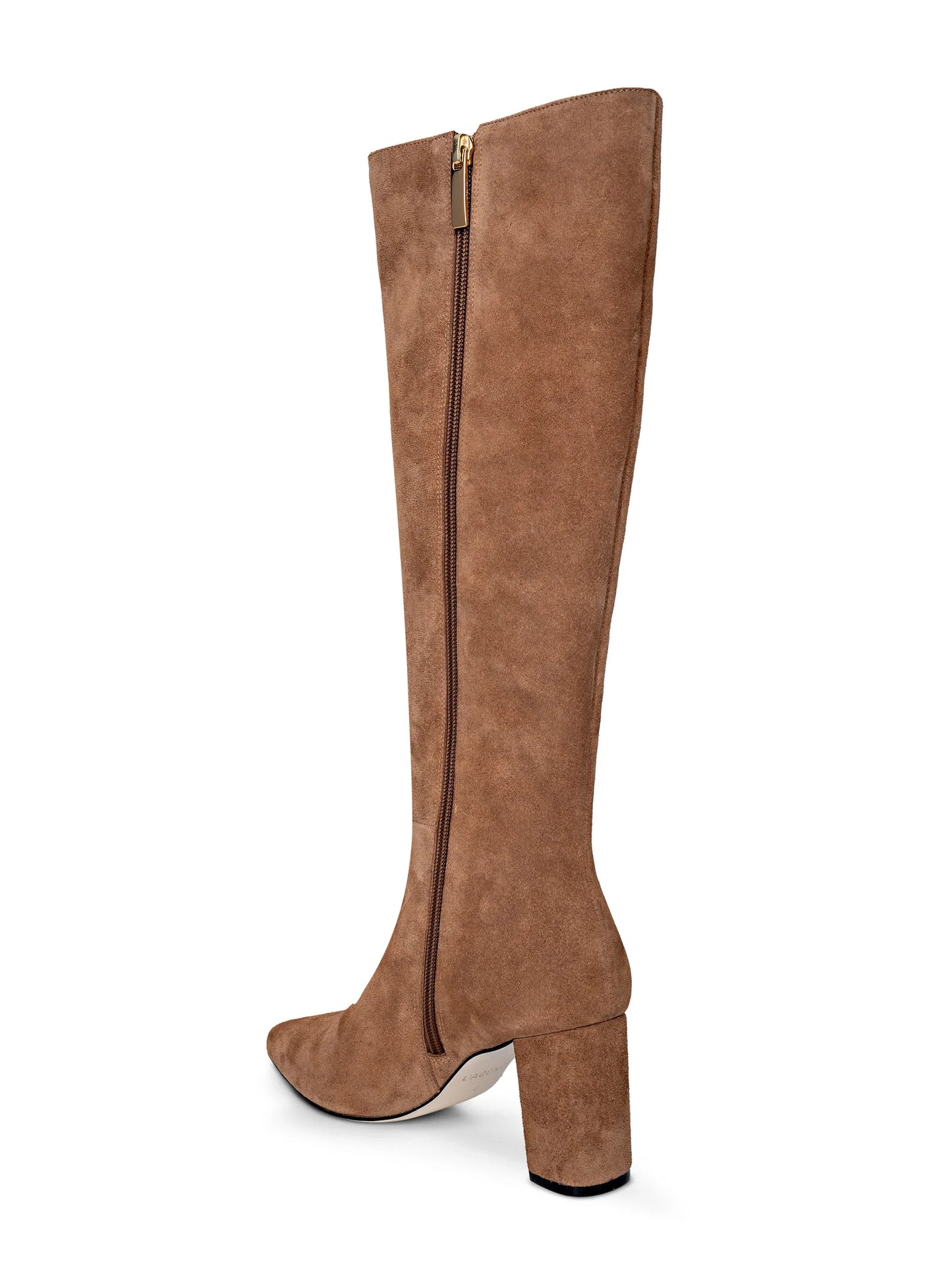Octavie Knee-High Boot Sand Suede - L'AGENCE