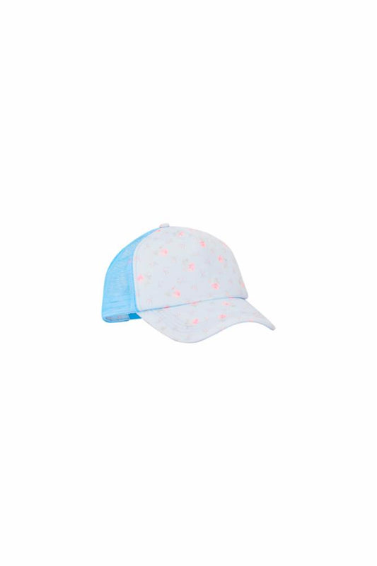 Joni Trucker Hat Chapparal Blue - LoveShackFancy