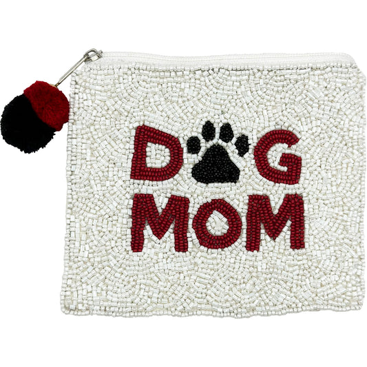 Dog Mom Beaded Pouch - Jackie Z Style Co.