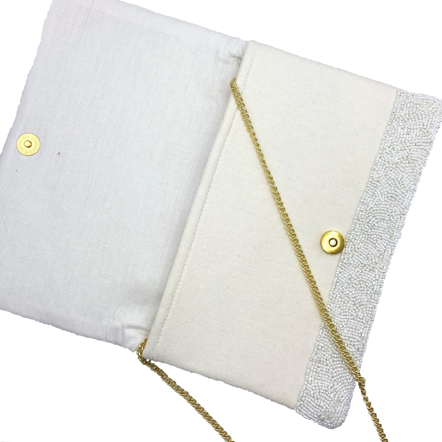 Bride Tonal Clutch - Jackie Z Style Co.