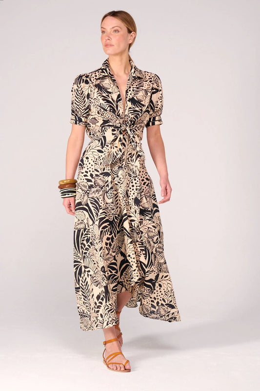 Eren Long Dress Black Toucan - Poupette St Barth