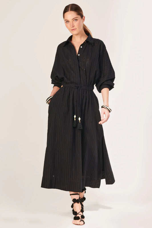 Sunniva Long Dress Black - Poupette St Barth