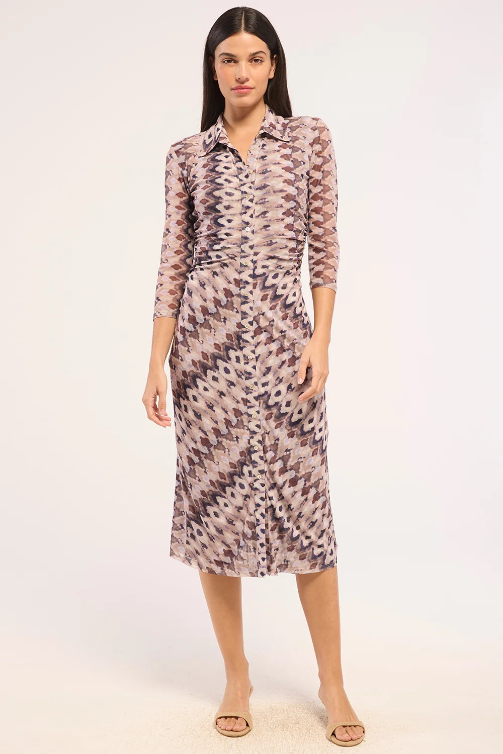 Renee Dress Serpentine Geo Mesh - MISA