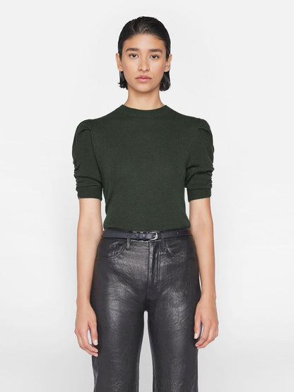 Ruched Sleeve Cashmere Sleeve Surplus - FRAME