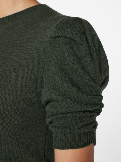 Ruched Sleeve Cashmere Sleeve Surplus - FRAME
