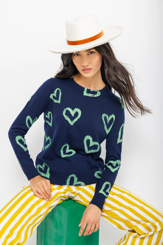 Love Zone Sweater Navy - Lisa Todd