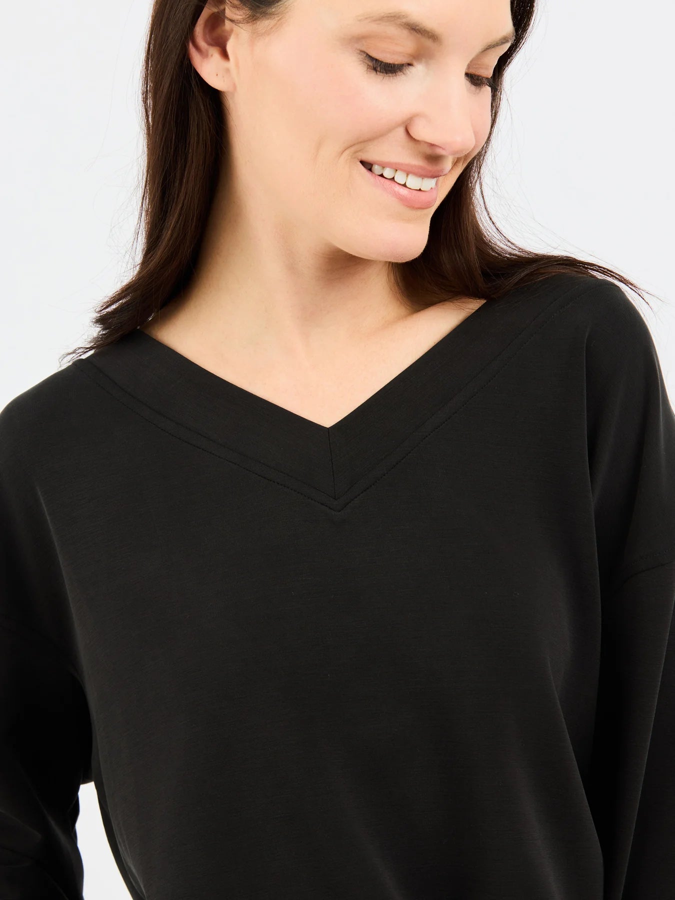 Hazel Top Black - Mary Square