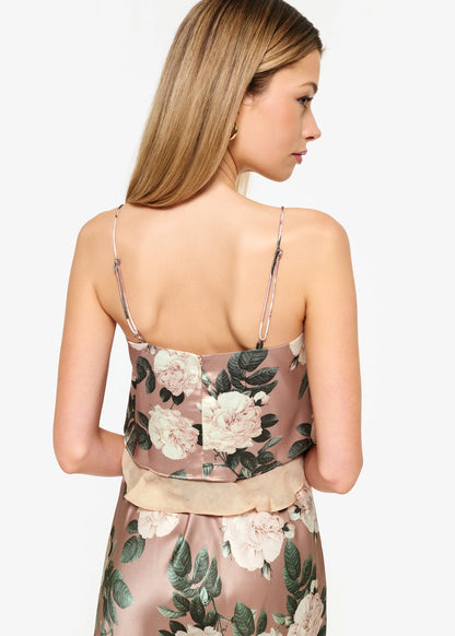 Malaga Cropped Camisole Gardenia - CAMI NYC