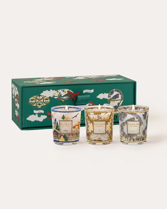 Trio Travel Candles I love Ski-Aspen - Baobab Collection