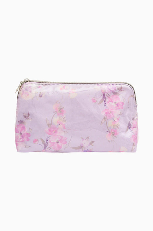 Heirloom Print Medium Travel Pouch Hibiscus - LoveShackFancy