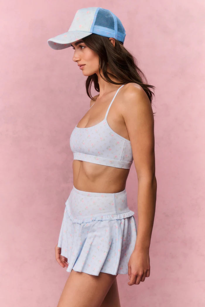 Sweetheart Cadelle Sports Bra Chapparal Blue - LoveShackFancy
