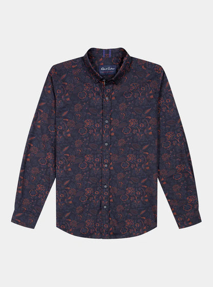 Andson Long Sleeve Button Down Shirt Navy - Robert Graham