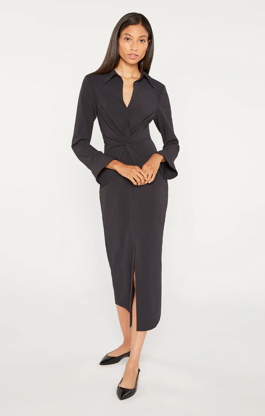 Midi Mckenna Dress Black - Cinq à Sept