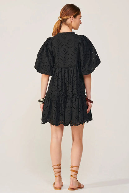 Cruz Mini Dress Black - Poupette St Barth
