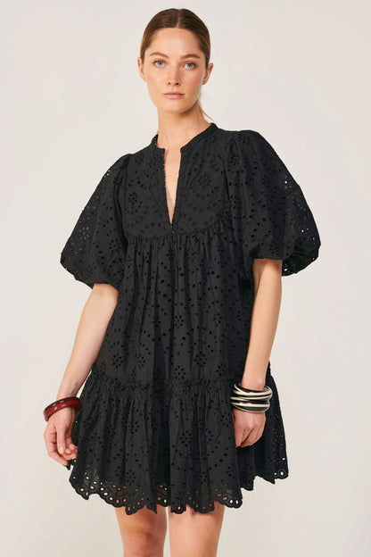 Cruz Mini Dress Black - Poupette St Barth