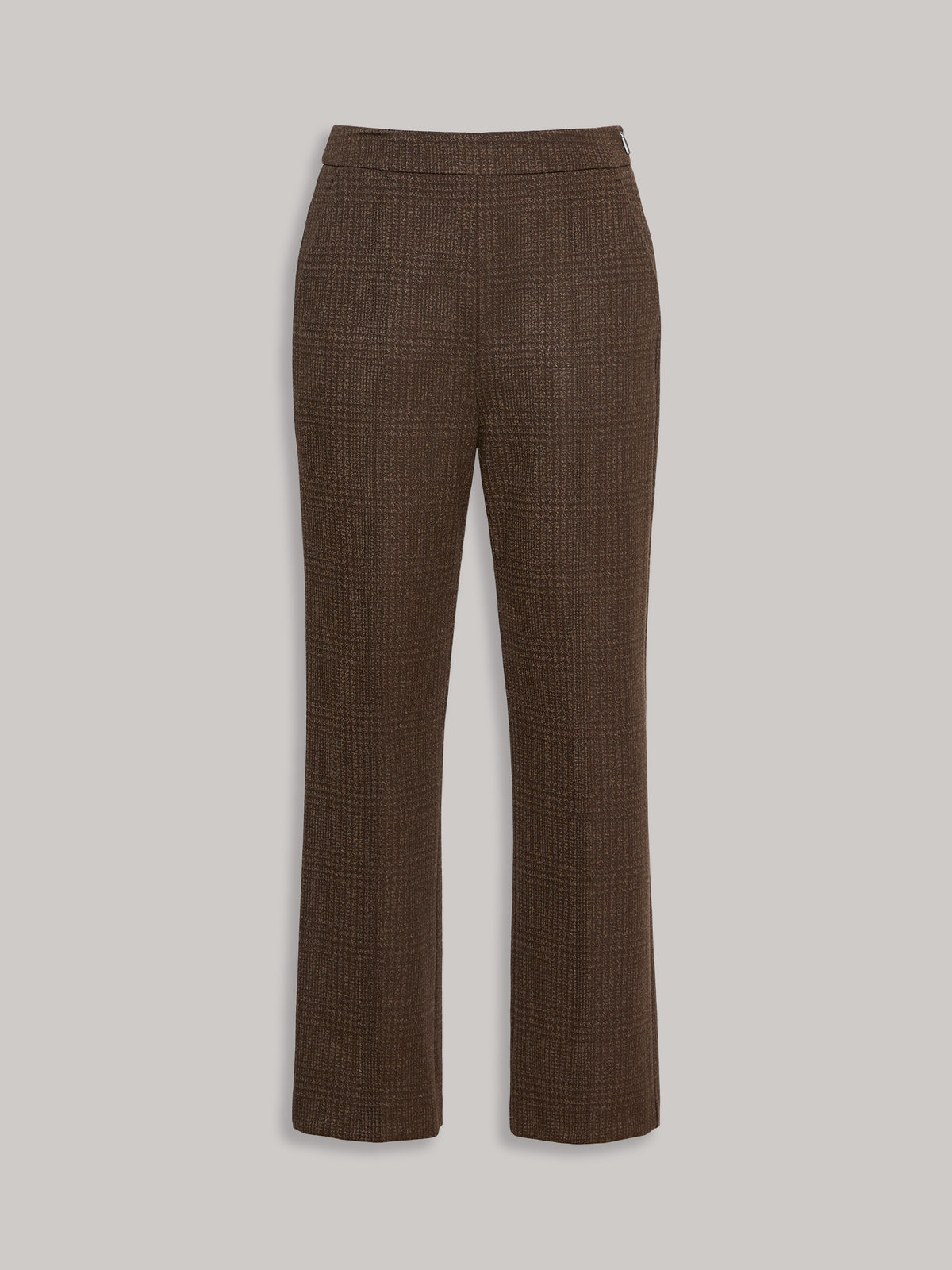 Jersey Trouser Brown Plaid - Max Mara