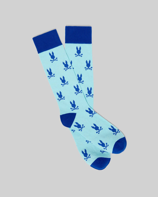All Over Bunny Dress Sock Antigua Sand - Psycho Bunny
