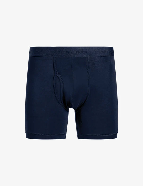 Essential Modal Relaxed Boxer Brief w/ Fly Dark Navy - Commando