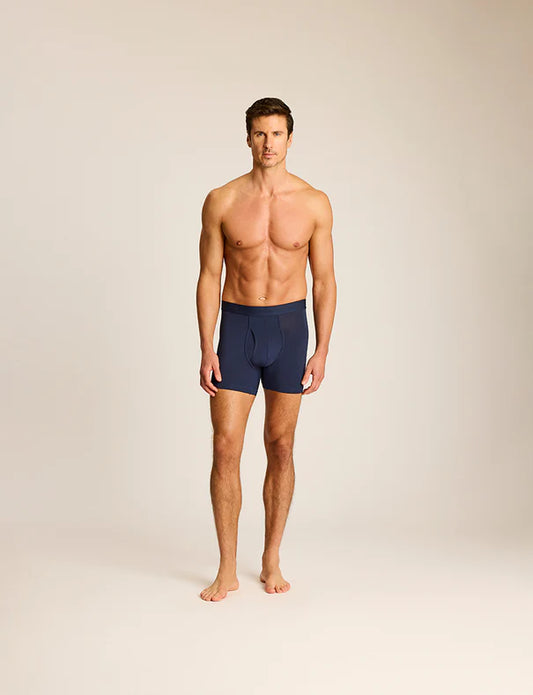 Essential Modal Relaxed Boxer Brief w/ Fly Dark Navy - Commando