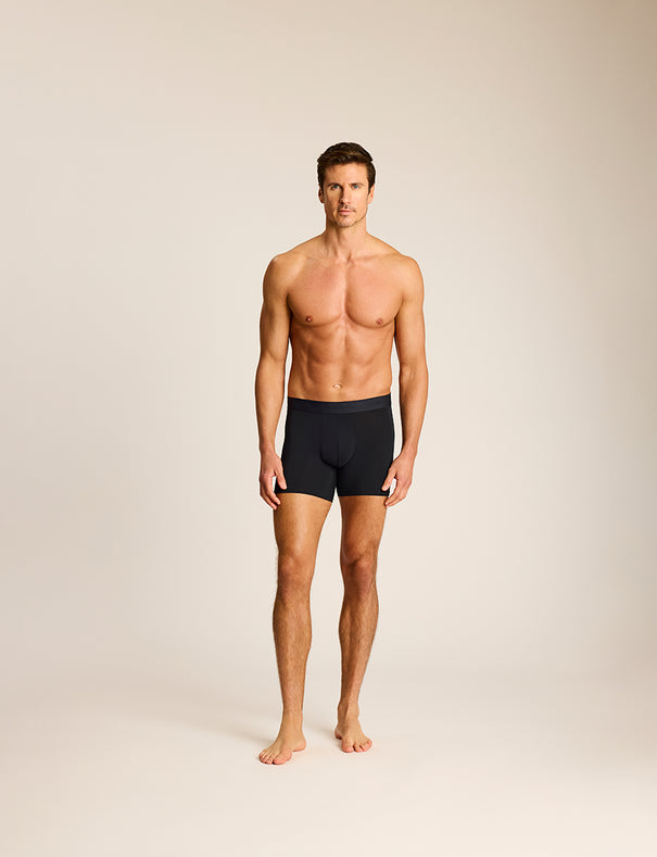 Essential Modal Modern Fit Boxer Brief 3-Pack Black/Dark Navy/Titanium - Commando