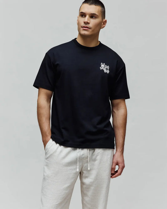 Luke Back Graphic Tee Black - Psycho Bunny