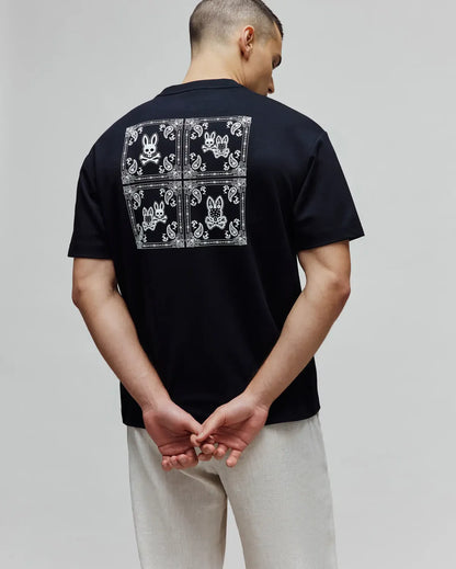 Luke Back Graphic Tee Black - Psycho Bunny
