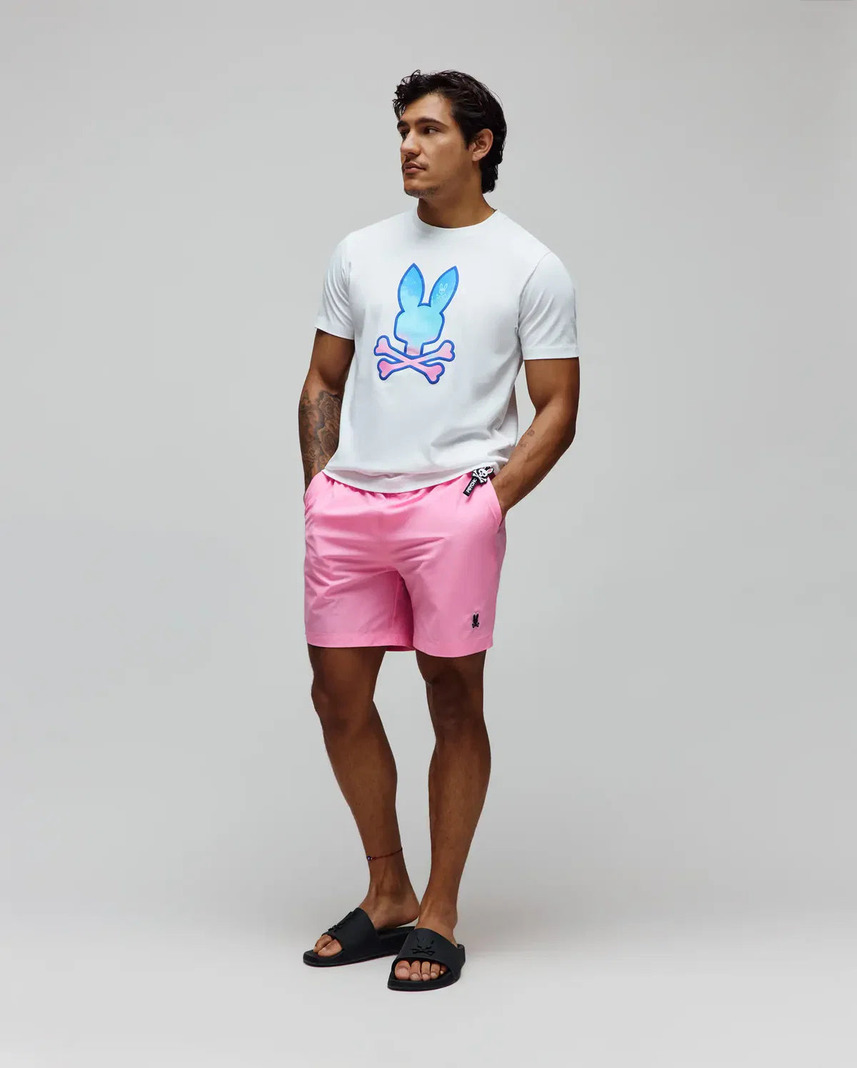 Caspian Graphic Tee White - Psycho Bunny