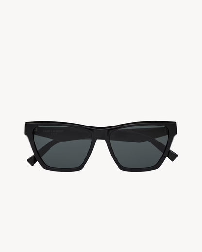 Rectangular Cat-Eye Sunglasses Black - Saint Laurent