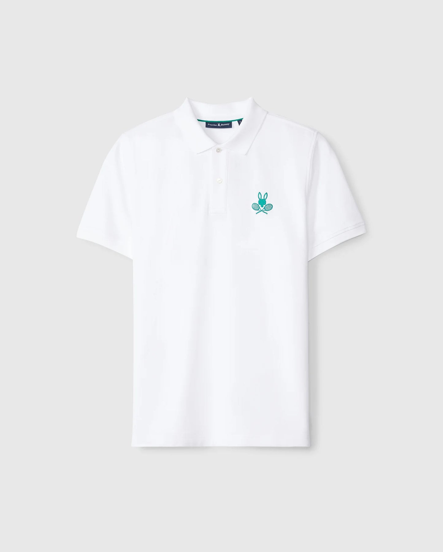 Courtside Pique Polo White - Psycho Bunny