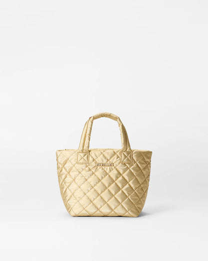 Micro Metro Tote Deluxe Light Gold Pearl Metallic - MZ Wallace