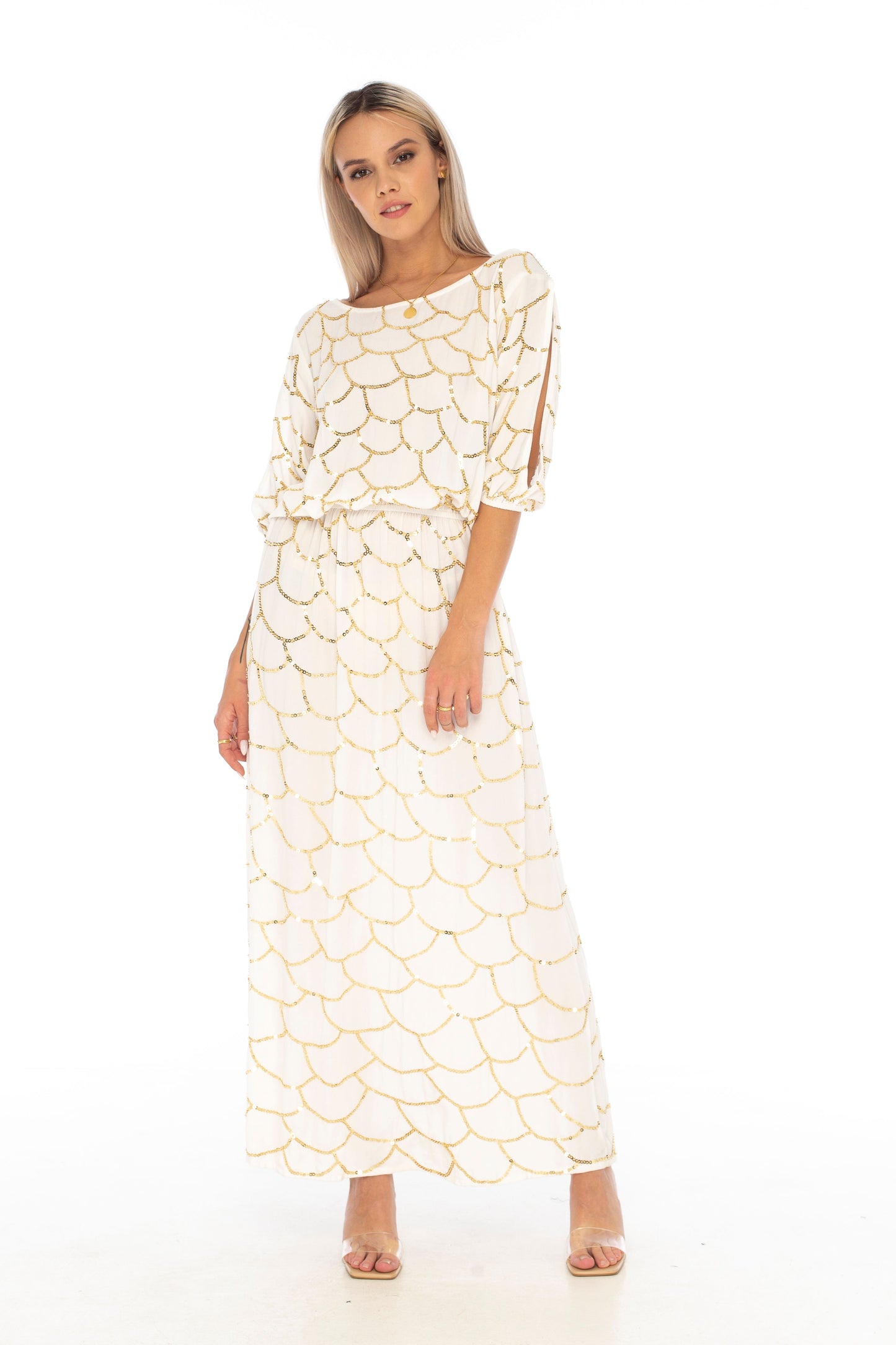 Evening Miami Long Dress White - Skemo