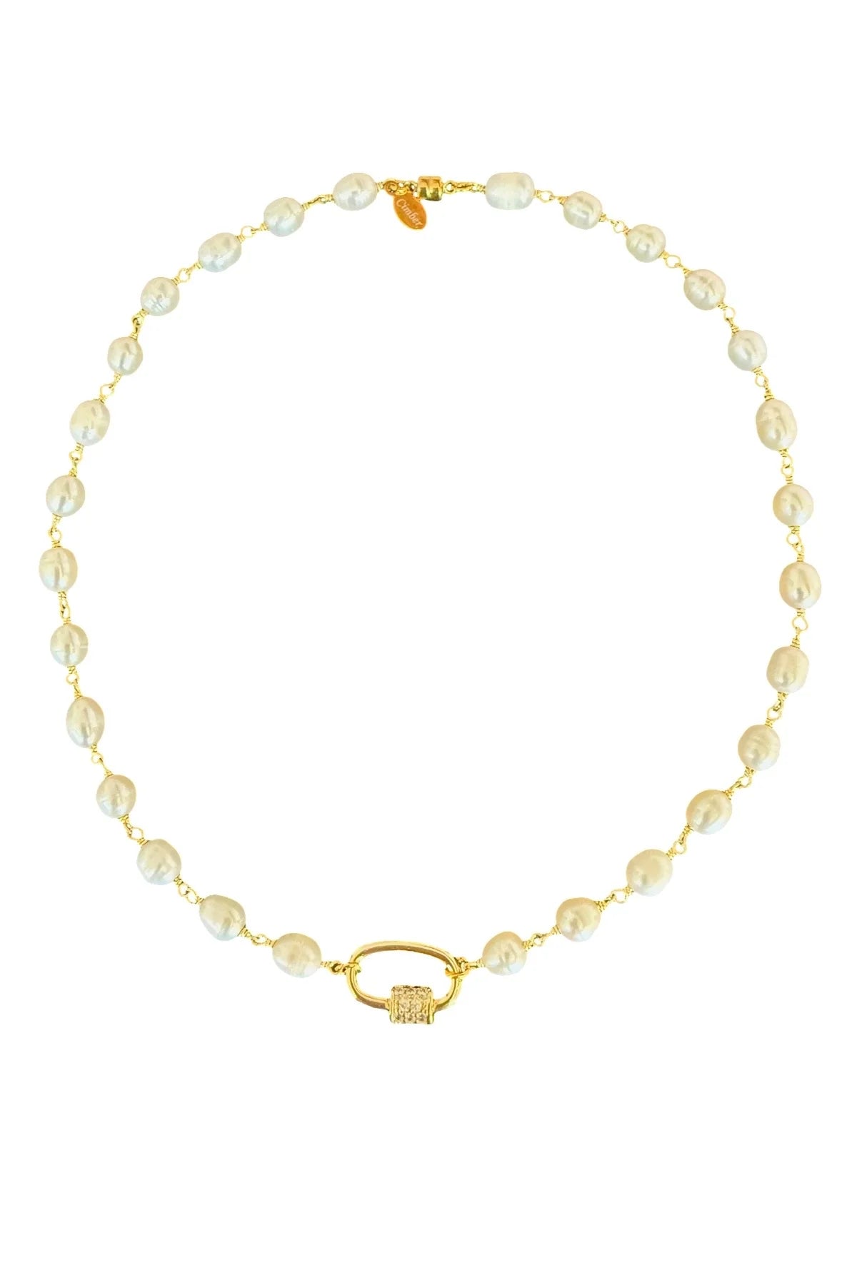 Not Your Mother's Pearl Necklace Gold - Cimber Designs
