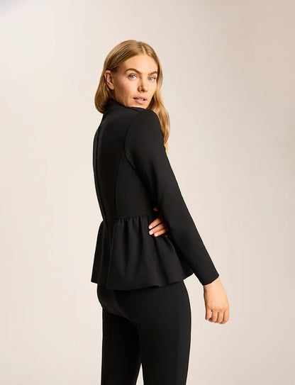 Neoprene CEO Peplum Blazer Black - Commando