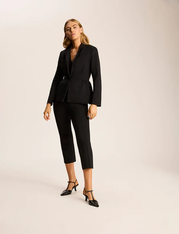 Neoprene CEO Peplum Blazer Black - Commando