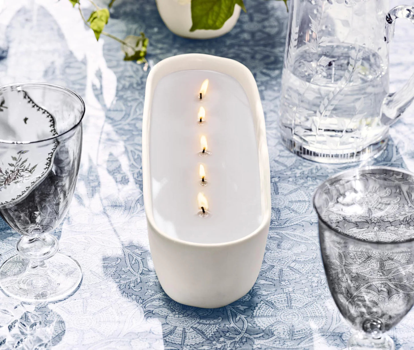 White Tea & Rosemary Alfresco Multi-Wick Decorative Candle - NEST
