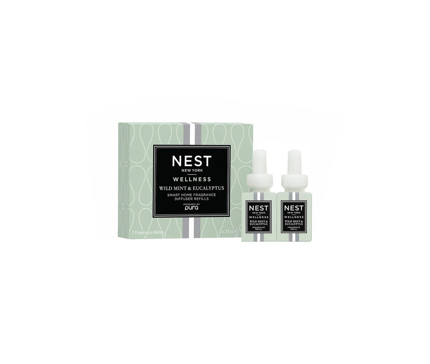 Wild Mint & Eucalyptus Refill Duo for Pura Smart Home Fragrance Diffuser - Nest