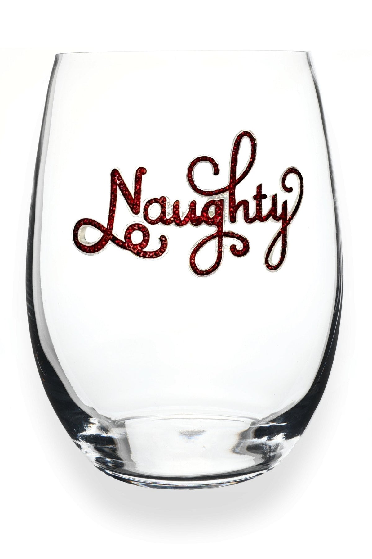Naughty Stemless Wine Glass - The Queens Jewels