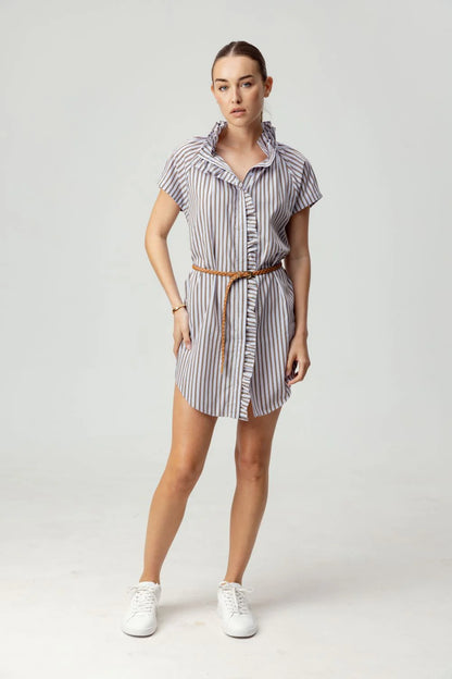 Nola Dress Villa Stripe - Sundays