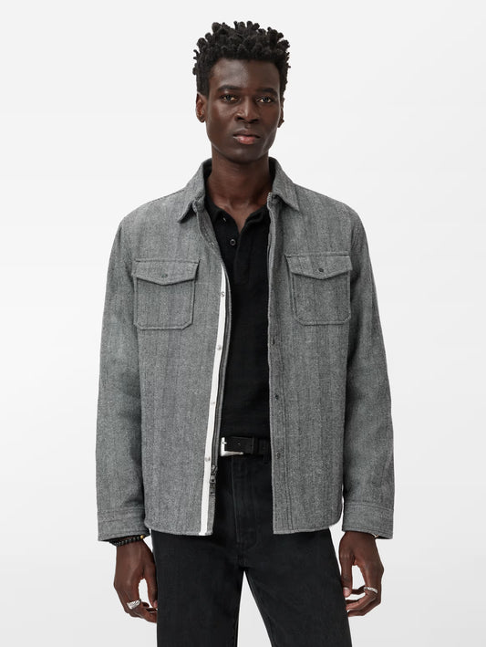 Jameson Shirt Jacket Smoked Pearl Grey - John Varvatos