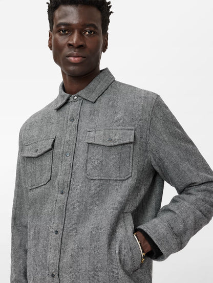 Jameson Shirt Jacket Smoked Pearl Grey - John Varvatos
