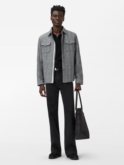 Jameson Shirt Jacket Smoked Pearl Grey - John Varvatos