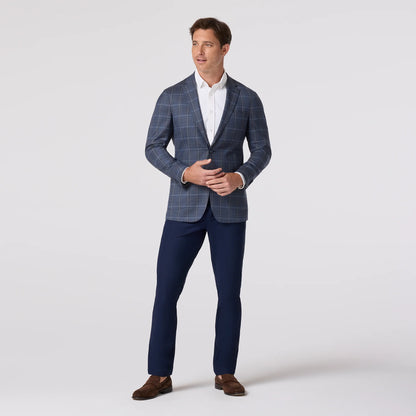 Lavelle Blazer Navy Multi Windowpane - Mizzen + Main