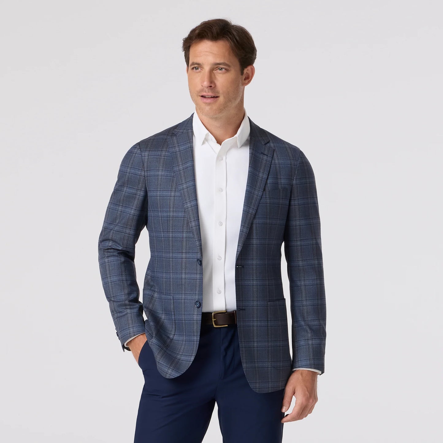 Lavelle Blazer Navy Multi Windowpane - Mizzen + Main