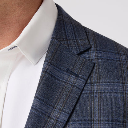 Lavelle Blazer Navy Multi Windowpane - Mizzen + Main